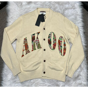 AKOO CARDIGAN ROE SWEATER FLORAL MENS SIZE XL